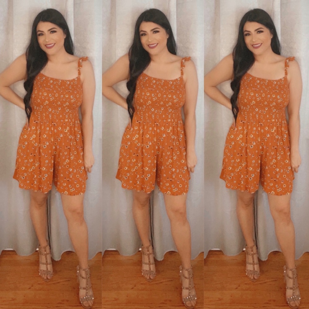 Floral Print Romper